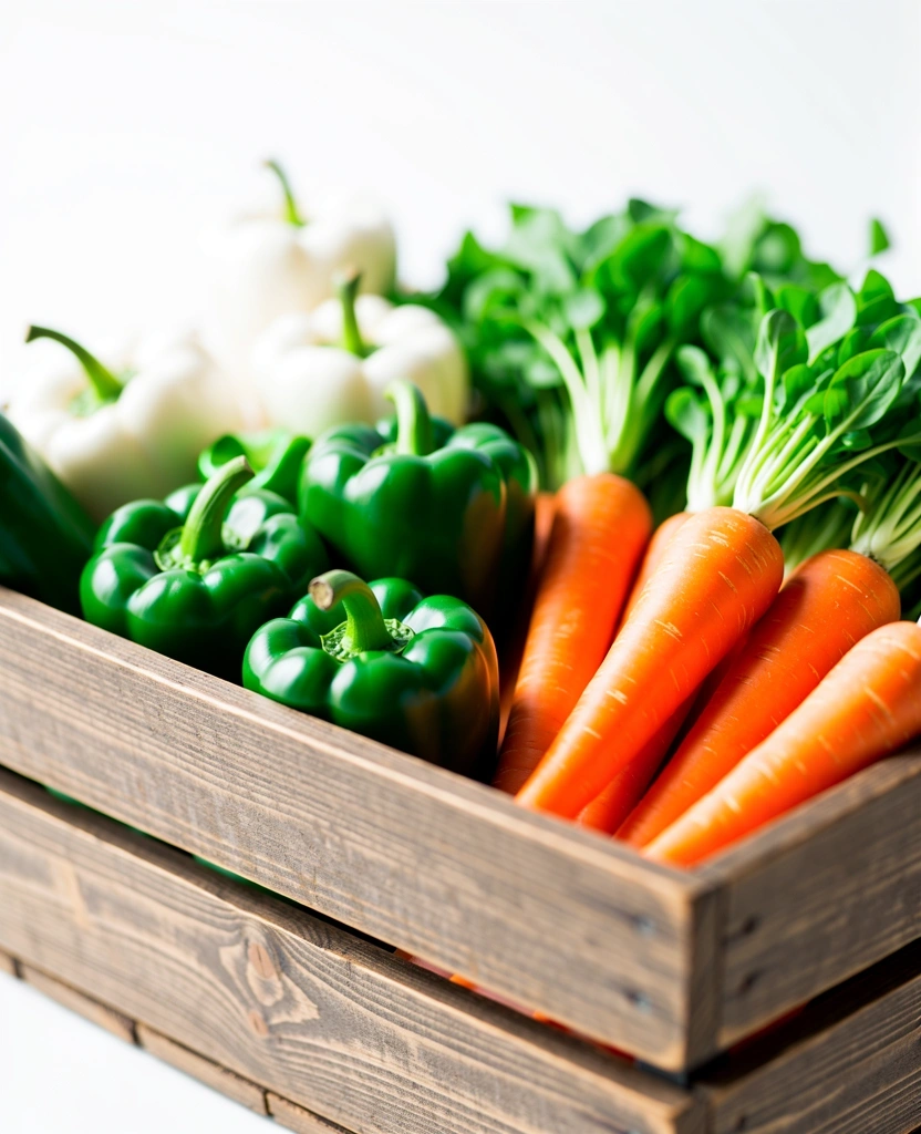 Fresh organic vegetables and fruits